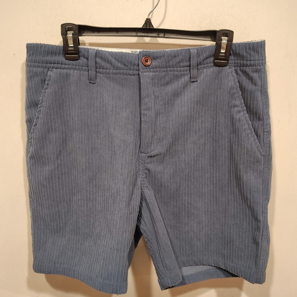 Katin Kenneth Blue Corduroy 18" Waking Shorts Sz 34 Casual Outdoor Gorpcore